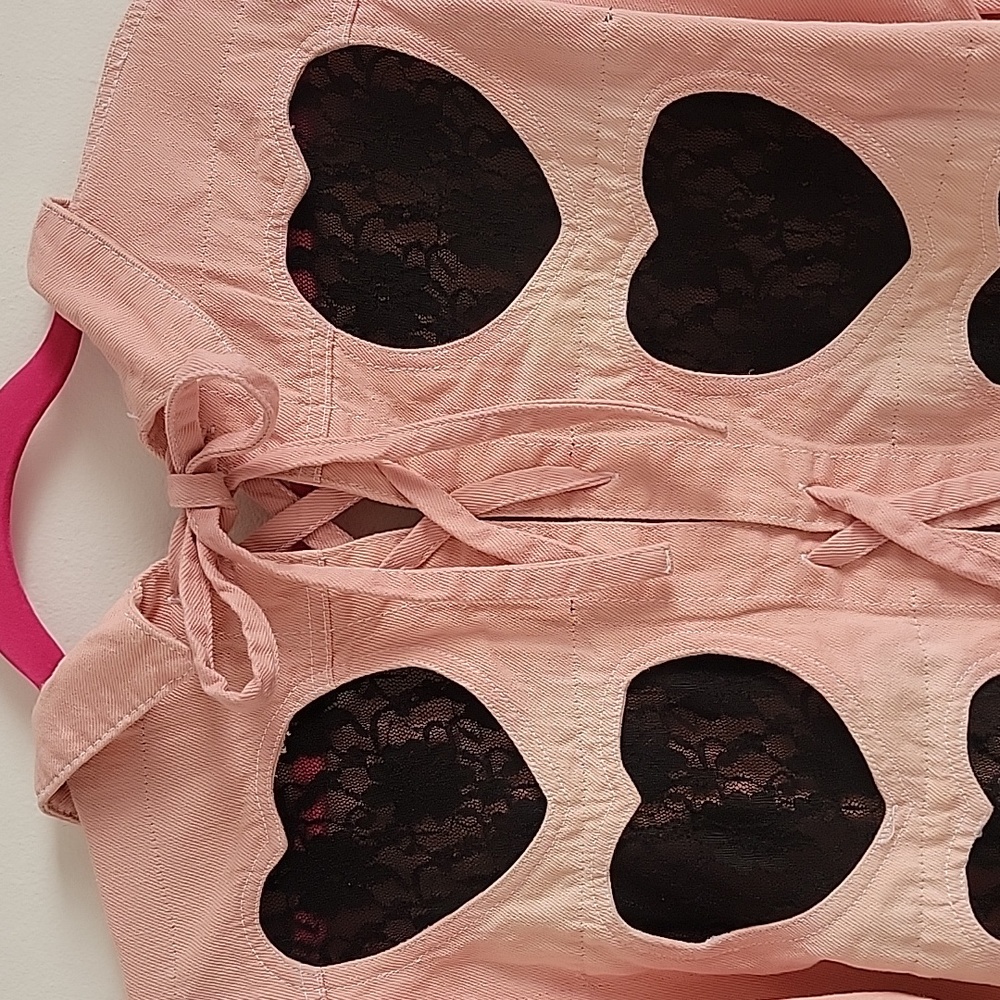 Ank Rouge pink denim Jacket - Picture 6 of 10